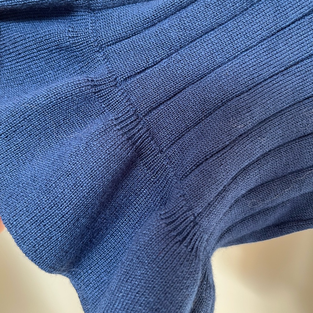 Calvin Klein Blue Ribbed Dress - Picture 3 of 4